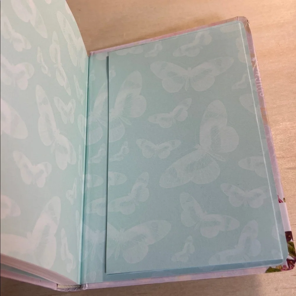 Floral Butterfly Journal with Elastic Band